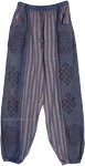 Blueberry Gypsy Cotton Harem Pants with Pockets