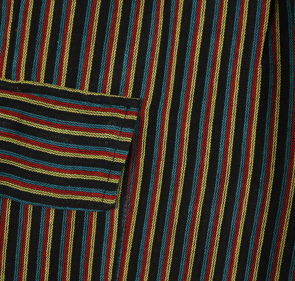 Boho Striped Woven Cotton Pants with Pockets