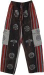 Unisex Dark Brown Stonewashed Cotton Trousers [7688]
