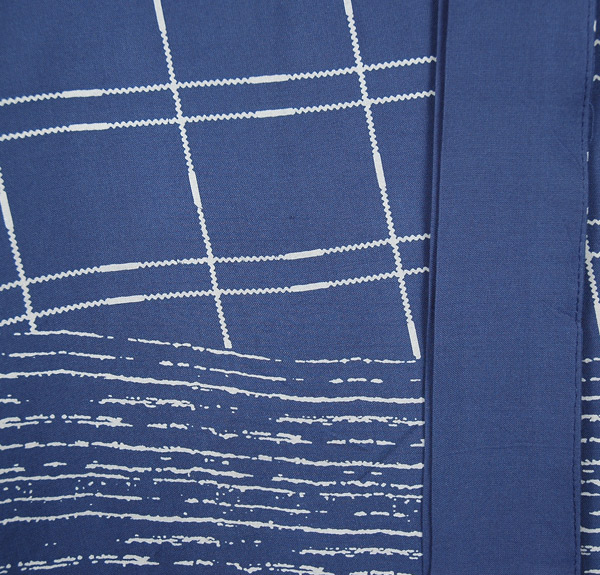 San Marino Blue Soft Rayon Printed Long Wrap Skirt