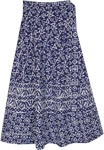 Boho Chic Wrap Waist Skirt in Cotton  [7713]