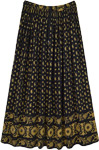 Autumn Leaves Wrap Around Cotton Skirt