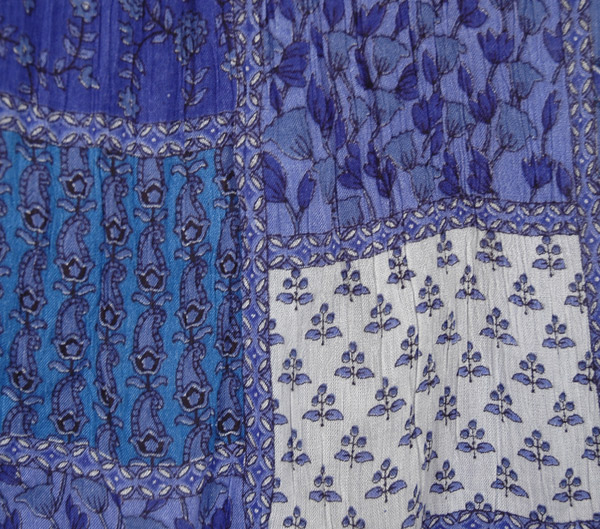 Egyptian Blue Boho Hippie Rayon Long Skirt