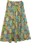 Petite Ankle Length Cotton Wrap Skirt [7827]