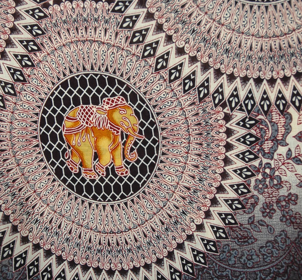 Elephant Mandala Print Harem Pants with Pockets