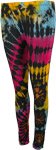 Rainbow Black Tie Dye Soft Stretch Leggings