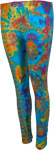 Geyser Blue Tie Dye Soft Stretch Legging