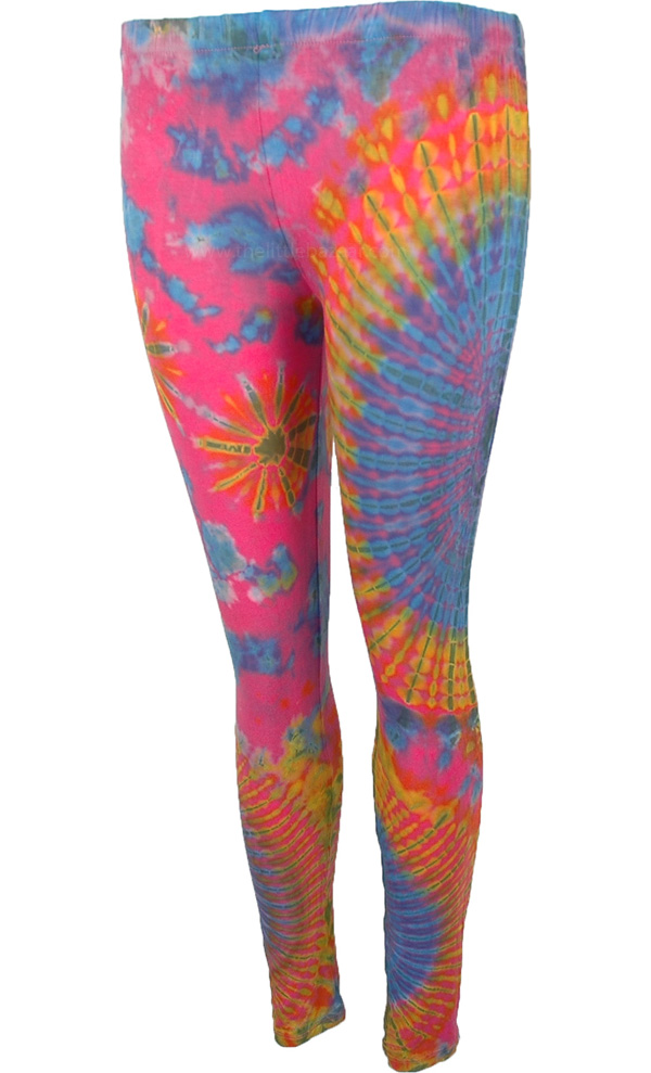 Kaleidoscope Pink Tie Dye Soft Stretch Legging