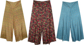 Flared Printed Palazzo Trouser - Assorted Pack Of 3