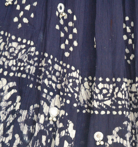 Navy Blue Ethnic Long Skirt