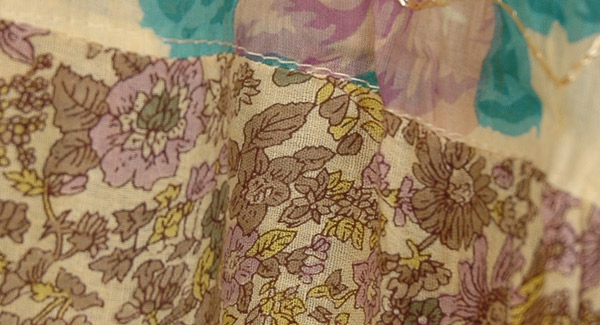Summer Pastels Floral Print Cotton Ankle Length Skirt