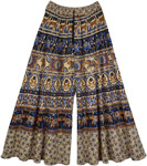 Artsy Printed Wide Leg Palazzo Pants