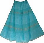 Embroidered Puerto Rico Long Skirt