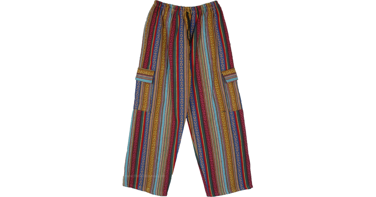 pants with vertical stripes