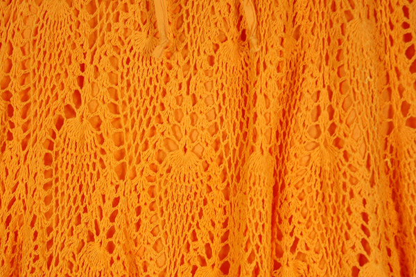 Orangina Handmade Crochet Long Skirt | Orange | Crochet-Clothing ...