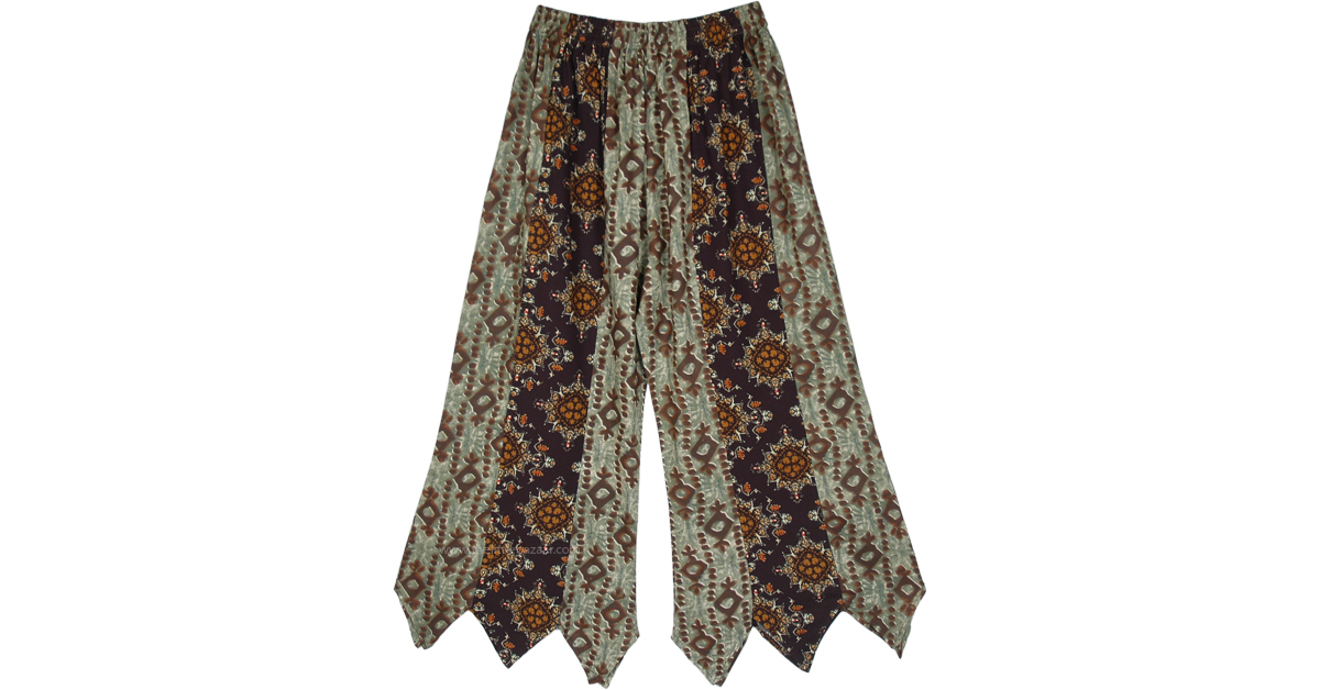 floral gaucho pants
