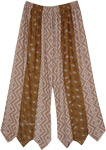 Comfy Cappuccino Wide Leg Pants with Designer Bottom [8428]