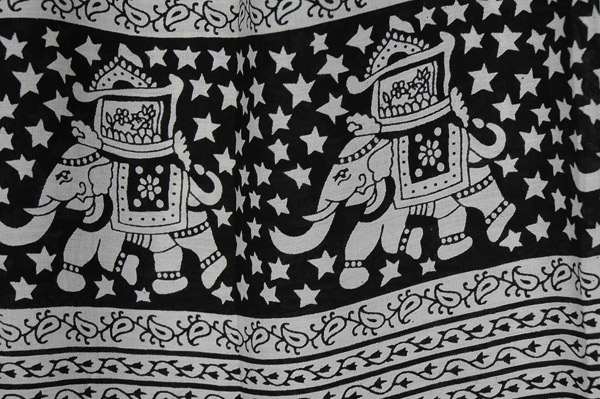 Ebony and Ivory Ethnic Elephant Print Pants