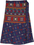 Bohemian Geomtric Elephant Wrap Style Skirt [8514]
