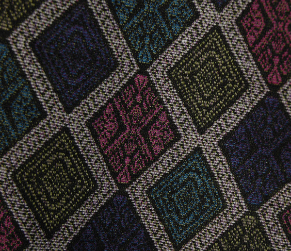 Dark Multicolored Diamond Cut Pattern Hippie Harem Pants
