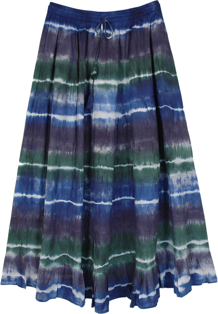 Night Mist Tie Dyed Long Skirt