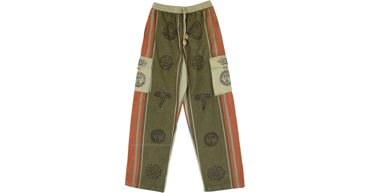 olive green cigarette pants