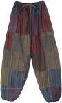 Arabian Nights Striped Patchwork Harem Pants