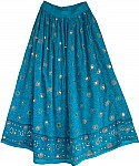 Bahama Blue Sequin Skirt 