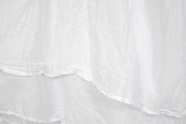 Chamomile Dreams White Cotton Wide Leg Pants