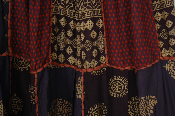 indian Dreams Patchwork Long Skirt In Rayon