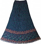 Ethnic Bohemian Polka Long Skirt