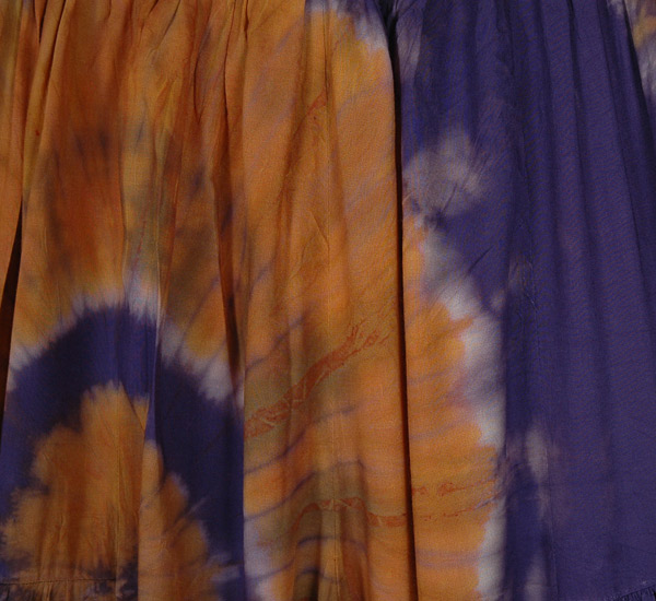 Iris Swirl Tie Dye Genie Rayon Pants