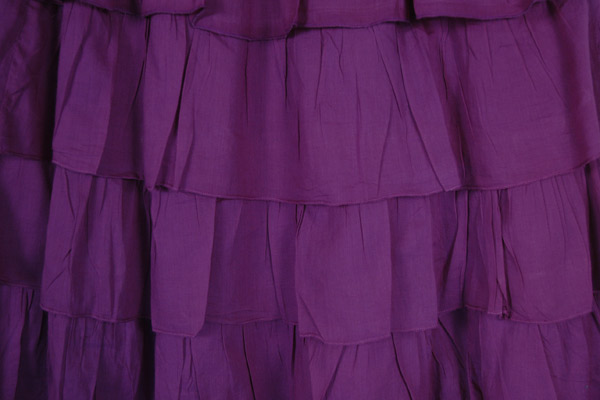 French Summer Ruffle Cotton Skirt