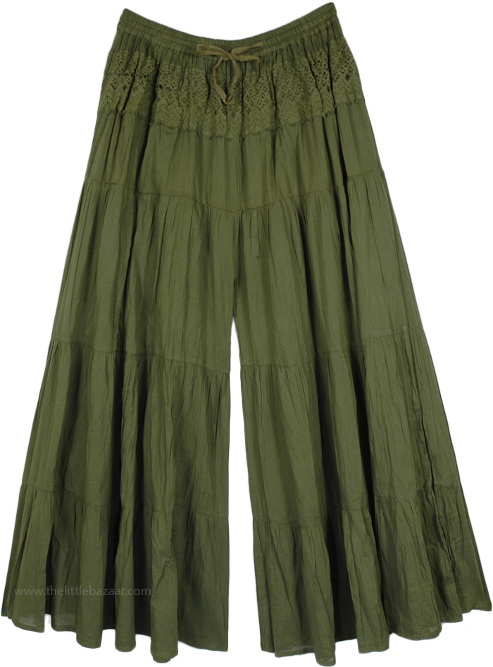 Enchanted Forest Wide Leg Palazzo Pants