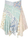 High Tea Asymmetric Elegant Floral Skirt