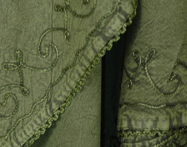 Green Stonewashed Renaissance Layered Skirt