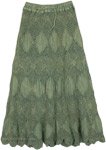 Diamonds Crochet Knit Bohemian Skirt [9026]