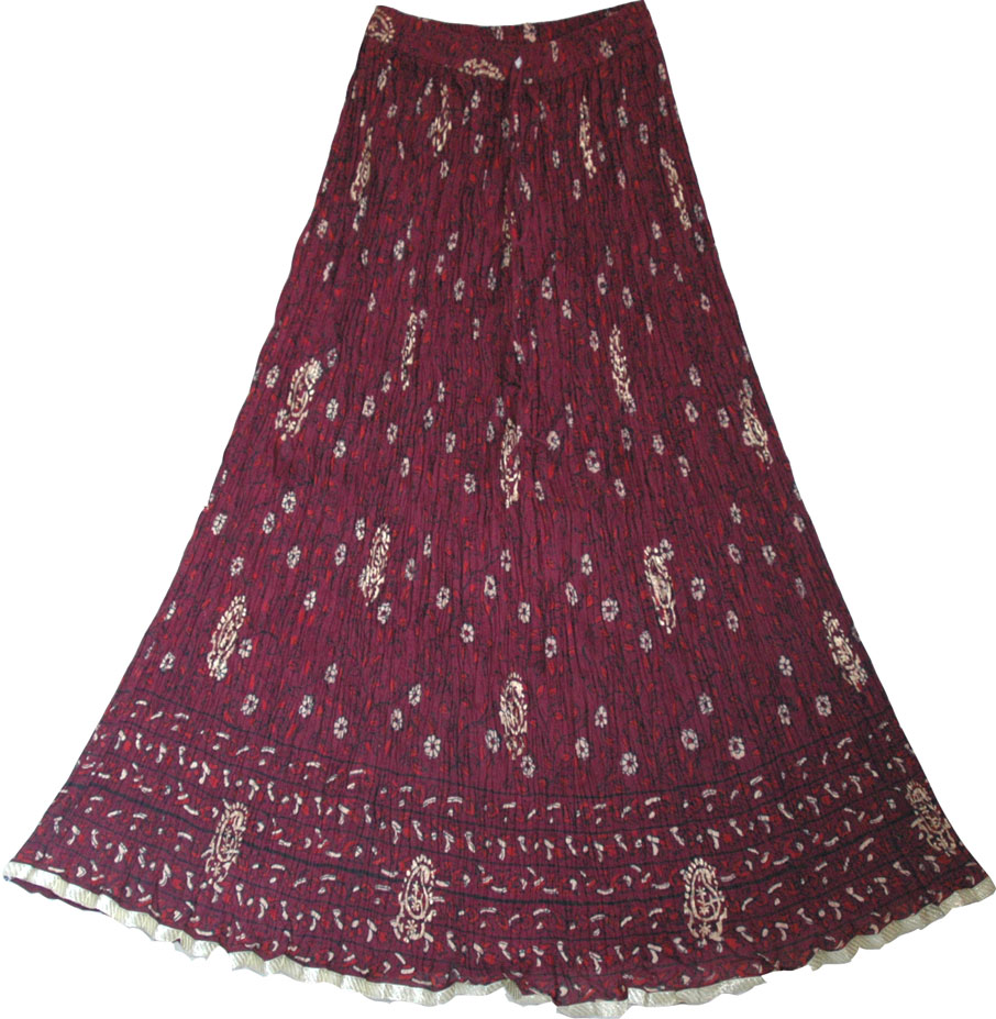 Finn Crinkle Summer Long Skirt 