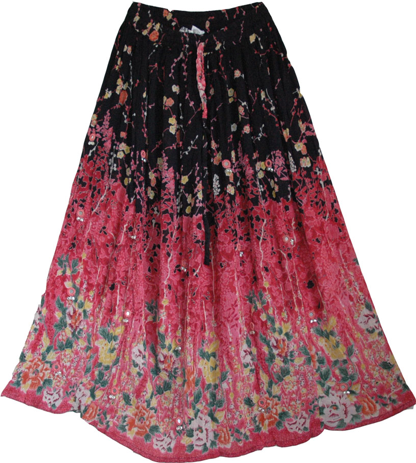 Floral Gypsy Long Skirt