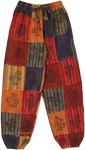 Bright Soul Rouge Patchwork Harem Pants