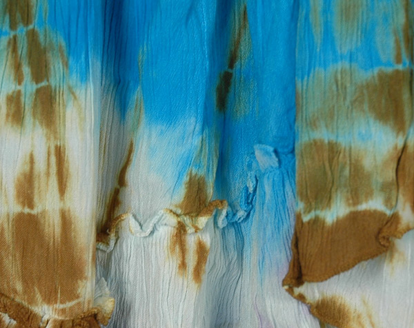 Seychelles Blue Tie Dye Bohemian Skirt