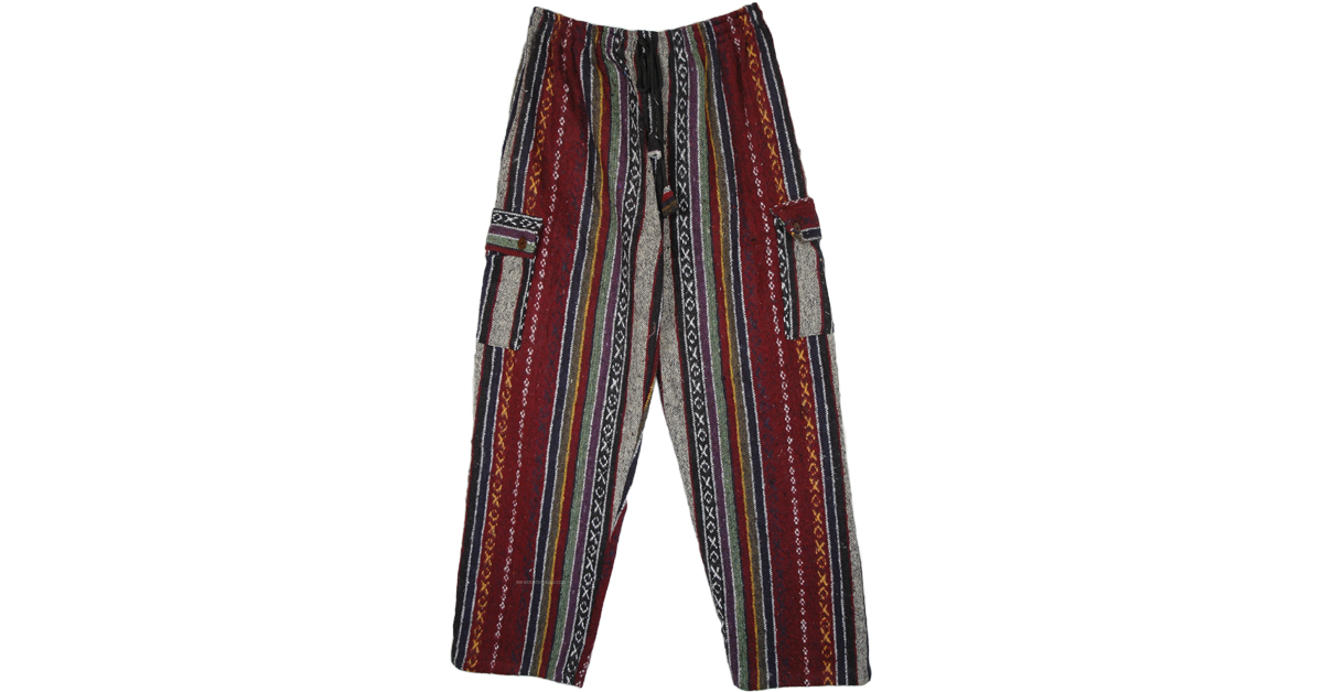 Beauty Of Kilim Unisex Cargo Pants | Multicoloured | Split-Skirts-Pants ...