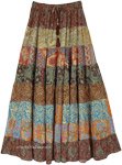 Garden Roast Multi Panel Maxi Long Skirt