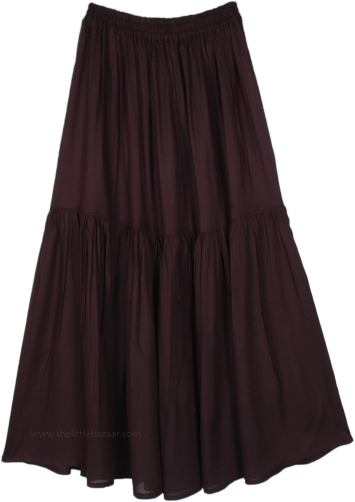 Everyday Chic Black Long Skirt