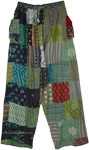 Indian Garden Garden Boho Chic Patchwork Trousers  [9365]