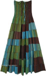 Rainforest Magic Long Skirt Dress with Smocked Waist