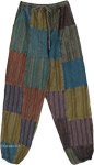 Happy Vibes Bohemian Cotton Skirt with Mixed Patchwork