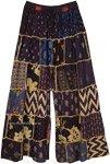 70s Noire Boho Wide Leg Dori Patchwork Trousers