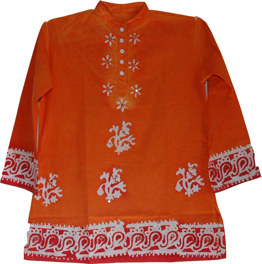 Rust Summer Cotton Tunic