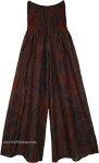 Dark Paradise Split Skirt Beach Pants